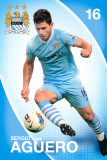 Man City- Sergio Aguero Posters