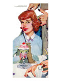 New Girl  - Saturday Evening Post "Leading Ladies", July 23, 1955 pg.31 Giclee Print by Lynn Buckham