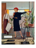 The Brute Next Door  - Saturday Evening Post "Leading Ladies", October 9, 1954 pg.22 Giclee Print by Austin Briggs