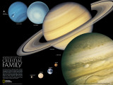 National Geographic The Solar System Affiche