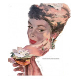 The Indiscreet Widow - Saturday Evening Post "Leading Ladies", June 10, 1950 pg.38 Giclée-Druck von Joe deMers