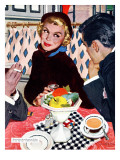 The Indiscreet Window  - Saturday Evening Post "Leading Ladies", January 20, 1951 pg.20 Giclée-Druck von Joe deMers