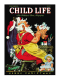 Santa at Work - Child Life, December 1939 Giclee Print by Keith Ward