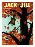 Flying Squirrel - Jack and Jill, November 1955 Giclee Print by Georgeann Helms