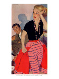 Voice of Murder  - Saturday Evening Post "Leading Ladies", February 11, 1956 pg.24 Giclee Print by Bernard D'Andrea