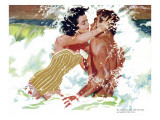The Girl Next Door  - Saturday Evening Post "Leading Ladies", October 6, 1956 pg.30 Giclee Print by Robert Meyers