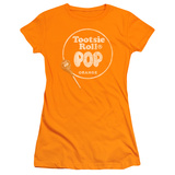 Women's: Tootsie Roll - Pop Logo Orange Shirts