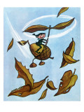 Flying Acorn - Jack and Jill, October 1954 Giclee Print by Leo Politi