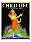 Catch of the Day - Child Life, June 1928 Giclee Print by Hazel Frazee