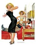 No Man for Nancy, Part 1 - Saturday Evening Post "Leading Ladies", January 7, 1956 pg.32 Giclee Print by Ernest Chiriaka