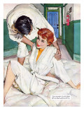 The Man-Handler  - Saturday Evening Post "Leading Ladies", October 30, 1954 pg.27 Giclee Print by Joe de Mers