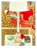The Marriage Wrecker - Saturday Evening Post "Leading Ladies", March 1, 1958 pg.22 Giclee Print by Coby Whitmore
