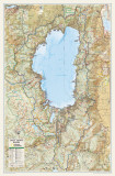 National Geographic Lake Tahoe Basin Map Póster
