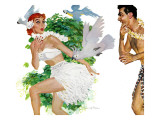 Spell Of The Islands  - Saturday Evening Post "Leading Ladies", December 17, 1955 pg.20 Giclee Print by Joe de Mers