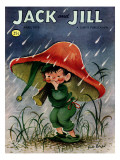Elf in the Rain - Jack and Jill, April 1956 Giclee-trykk av Ruth Bendel Elf in the Rain - Jack and Jill, April 1956 Giclee-trykk av Ruth Bendel