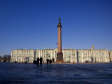 Russia, St; Petersburg; People Standing in Front of the State Hermitage Museum Photographic Print by Ken Sciclina