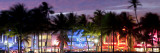 Art Deco Area with Hotels at Dusk, Miami Beach, Miami, Florida, Usa Affiches par Peter Adams