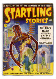 Startling Stories The Black Flame (Robot) Art