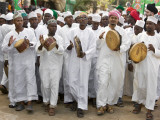 Kenya; a Joyful Muslim Procession During Maulidi, the Celebration of Prophet Mohammed's Birthday Photographic Print by Nigel Pavitt