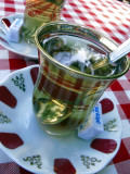 Glasses of Turkish Apple Tea; Pierre Loti Cafe, Eyup, Istanbul, Turkey Photographic Print by Steve Outram