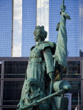 Statue of La Defense of Paris in the Main Business District of Paris, La Defense, France Photographic Print by Carlos Sanchez Pereyra