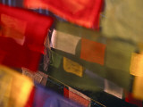 Prayer Flags Festoon the Stupa at Boudinath, a Centre of Tibetan Buddhism, Kathmandu, Nepal Print by Paul Harris