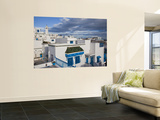 Tunisia, Sidi Bou Said, Elevated Town View Vægplakat af Walter Bibikow Tunisia, Sidi Bou Said, Elevated Town View Vægplakat af Walter Bibikow