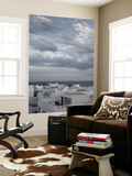 Tunisia, Cap Bon, Hammamet, Medina Buildings, Elevated View Wall Mural by Walter Bibikow