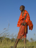 Kenya, Masai Mara; Safari Guide, Salaash Ole Morompi, One of the Guides at Rekero Camp Photographie par John Warburton-lee