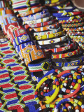 Colourful Traditional African Souvenirs on Beachfront, Durban, Kwazulu-Natal, South Africa Photographie par Ian Trower