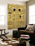 Tunisia, Tunis, Medina, Door on Dar El Jeld Street Wall Mural by Walter Bibikow