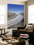 Switzerland, Valais, Jungfrau Region, Aletsch Glacier from Mt; Eggishorn (Unesco Site) Wall Mural by Michele Falzone