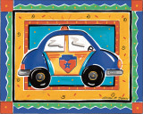 Police Car Prints by Alison Jerry