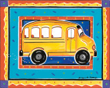 School Bus Art by Alison Jerry