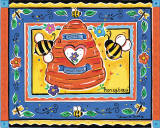 Honeybees Prints by Alison Jerry