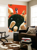 "Bowling Strike," March 15, 1941 Wall Mural by Lonie Bee