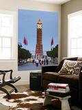 Tunisia, Tunis, Avenue Habib Bourguiba, Place Du 7 Novembre 1987 Clocktower Vægplakat af Walter Bibikow Tunisia, Tunis, Avenue Habib Bourguiba, Place Du 7 Novembre 1987 Clocktower Vægplakat af Walter Bibikow