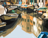Burano Boats Poster by Shelley Lake