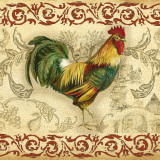 Toile Rooster II Prints by Gregory Gorham