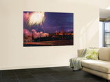 "Kremlin Fireworks," November 4, 1967 Wall Mural by John Launois