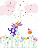 Flying Fairy Poster by Laure Girardin-Vissian