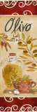 Olives on Red II Prints by Rebecca Lyon