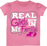 Toddler: Real Girls Run In My Family Tshirt