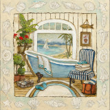 Sea Breeze Bath II Kunstdrucke von Charlene Olson