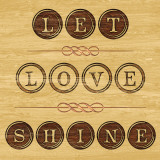 Let Love Shine Poster von Hakimipour-Ritter 