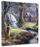 Snow White Discovers the Cottage (Wrapped Canvas) Stretched Canvas Print by Thomas Kinkade Snow White Discovers the Cottage (Wrapped Canvas) Stretched Canvas Print by Thomas Kinkade