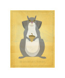The Relentless Squirrel Lámina giclée por John Golden