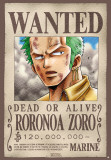 One Piece -Wanted Zoro-One Sheet Kunstdrucke