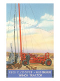 Winch Tractor Advertisement Prints