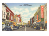 State Street, Bristol, Virginia and Tennessee Giclee Print